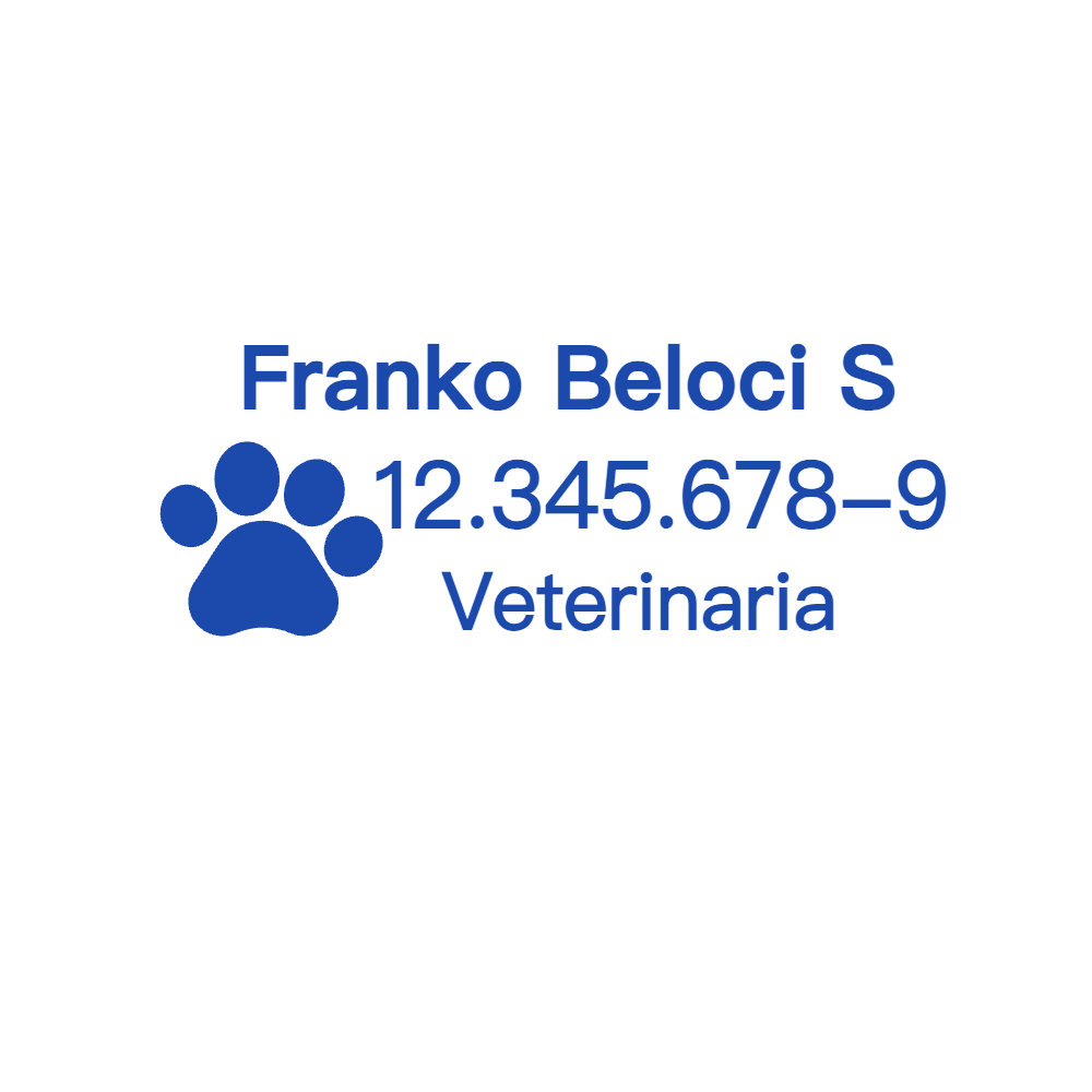 Rectangular Custom Rectangular Stamp with Animal Paw Print and Text by StampCreatorOnline — 052