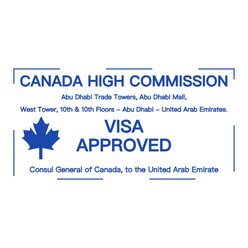 Rectangular Stamp with Maple Leaf Logo for Your Business by StampCreatorOnline — 061