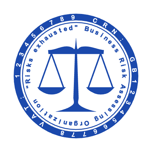 Round Custom 42 mm Blue Round Jurisprudence Stamp for Your Business by StampCreatorOnline — 066