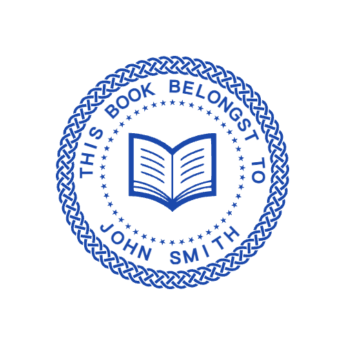 Round Library Stamp by StampCreatorOnline — 077