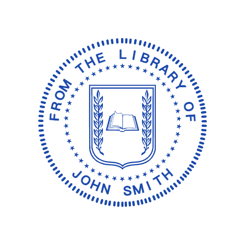 Round Library Stamp by StampCreatorOnline — 078