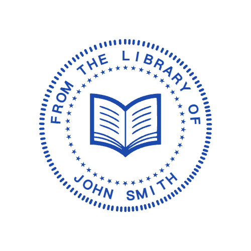 Round Library Stamp by StampCreatorOnline — 079