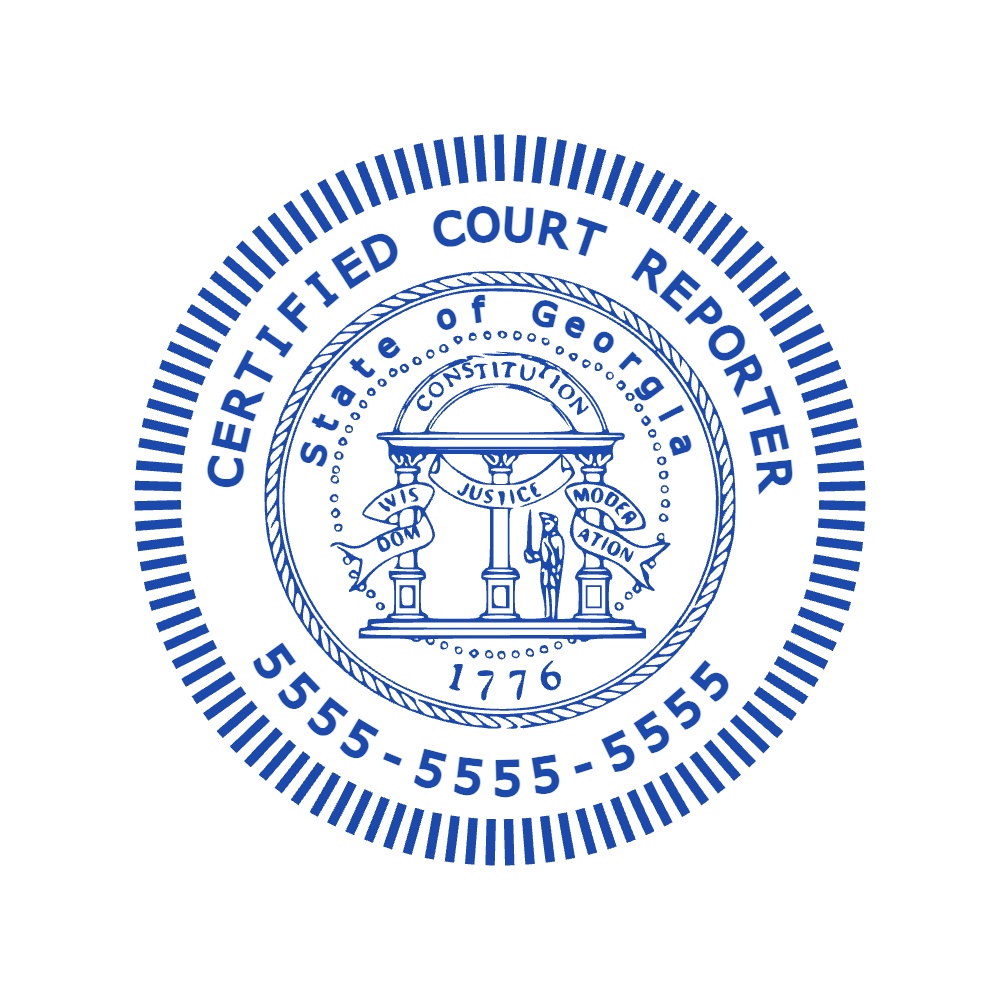 Round Editable State Georgia Stamp by StampCreatorOnline — 086