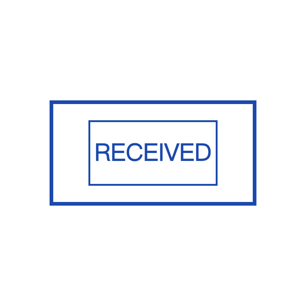 Rectangular Received Stamp Layout by StampCreatorOnline — 092