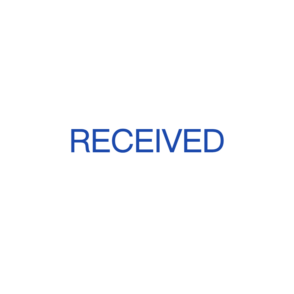 Rectangular Text Received Stamp by StampCreatorOnline — 094