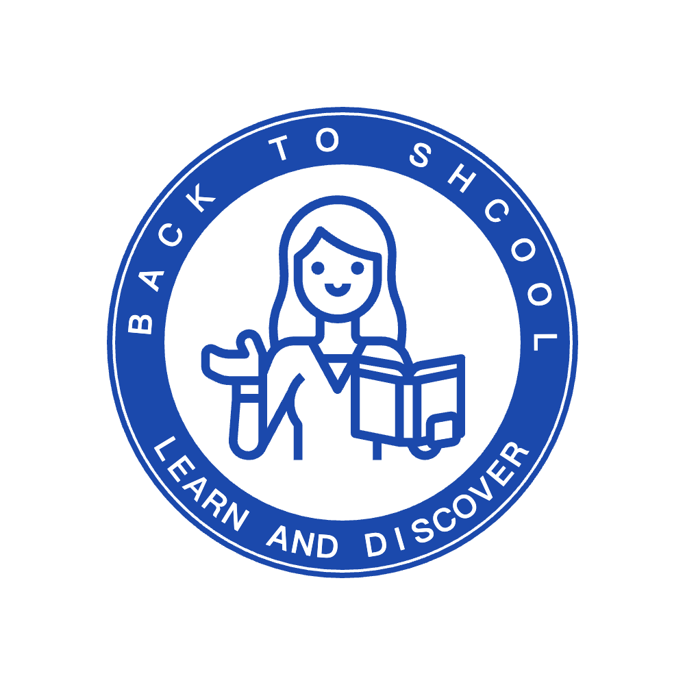 Round School Seal with Academic Text by StampCreatorOnline — 098