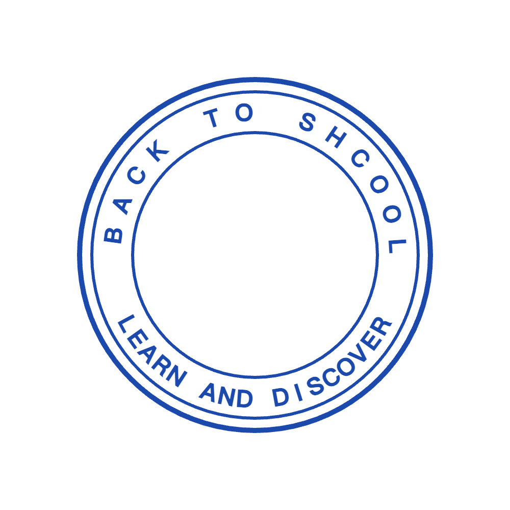 Round School Stamp for Science, Studies, and Education by StampCreatorOnline — 099