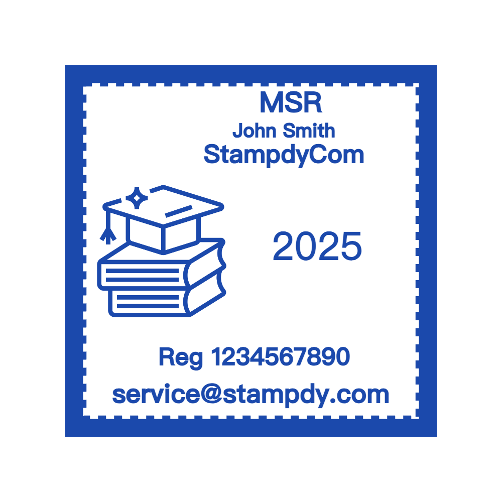 Rectangular Corporate Compliance Square Seal by StampCreatorOnline — 123