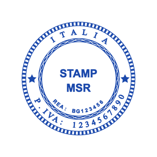 Round Italia Compliance Stamp by StampCreatorOnline — 142