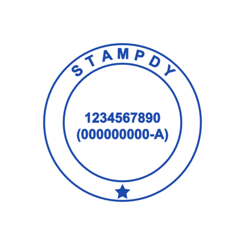 Round Custom Address Stamp by StampCreatorOnline — 143