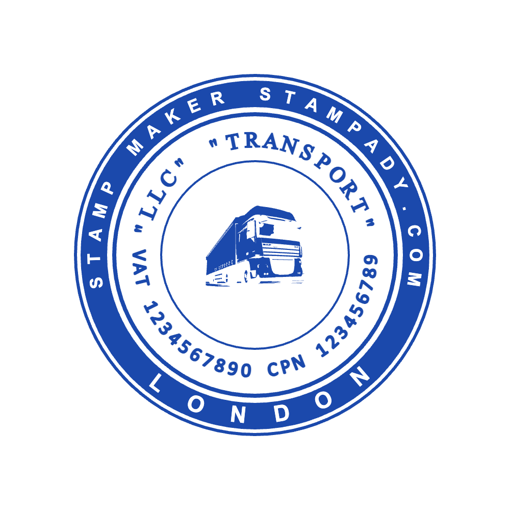 Round VAT and London Transport Company Seal by StampCreatorOnline — 146