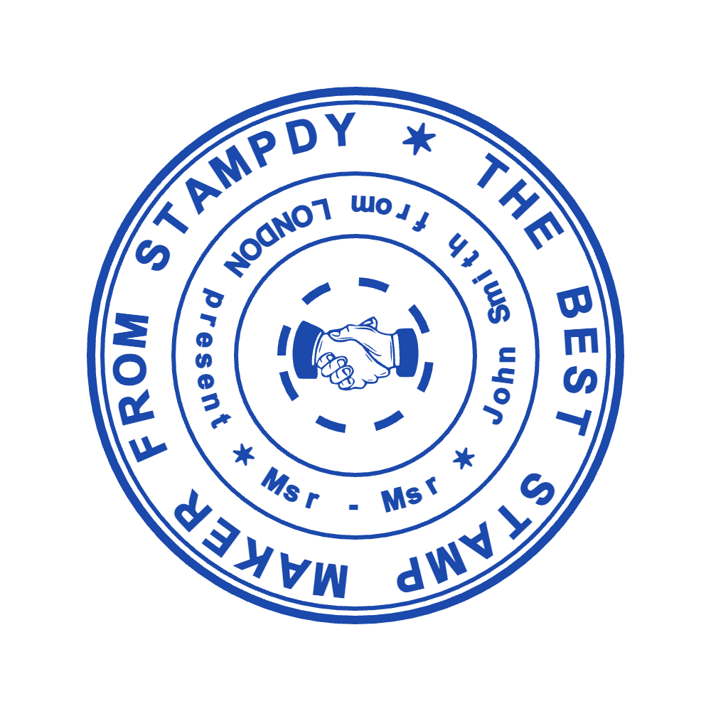 Round Personalized Stamp by StampCreatorOnline — 151