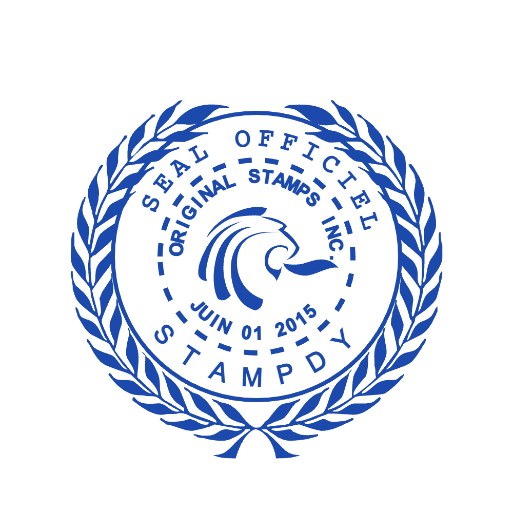Round Official Seal Stamp by StampCreatorOnline — 154