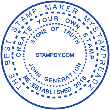 Round Custom Stamp by StampCreatorOnline — 175