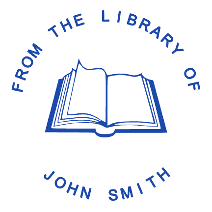 Round From the Library of Bookplate Stamp by StampCreatorOnline — 187