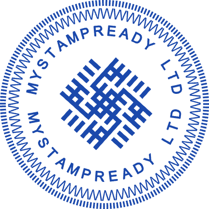 Round Corporate Seal with Snowflake Center by StampCreatorOnline — 193
